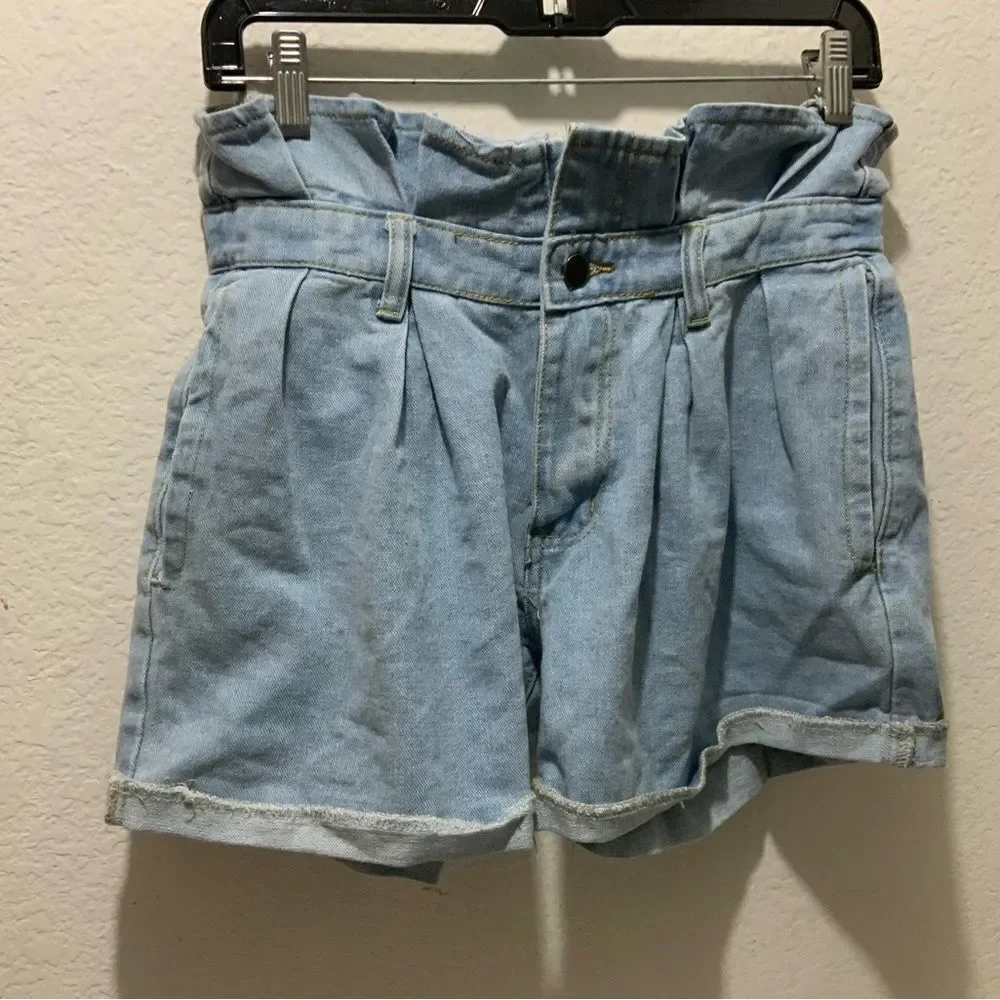 Fashion Nova button fly distressed Jean shorts Can’t cuff me denim shorts 7